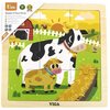 Puzzle VIGA Na podkładce: Krowa 44623 (9 elementów)