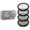 Zestaw filtrów TELESIN OA-FLT-005 CPL/ND8/ND16/ND32 do DJI Osmo Action 3 Kolor Czarny
