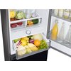 Lodówka SAMSUNG BESPOKE AI RB34C7B5D22 EF No Frost 185.3cm Czarne szkło Szklane wykończenie drzwi Nie