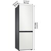 Lodówka SAMSUNG BESPOKE RB34C7B5DAP EF No Frost 185.3cm bez panelu Funkcje dodatkowe Cool Silent