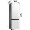 Lodówka SAMSUNG BESPOKE AI RB38C7B5C12 EF No Frost 203cm Alabastrowa biel Liczba agregatów 1