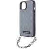 Etui KARL LAGERFELD Saffiano do Apple iPhone 14 Srebrny Dominujący kolor Srebrny