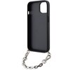 Opakowanie zawiera czarne etui do telefonu z wytłoczonym wzorem i napisem "KARL LAGERFELD" na dole. Na opakowaniu widnieją napisy: "Mobile phone accessories", "Easy Snap-On", "Drop Protection", oraz logo "CG Mobile".
