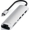 Hub SATECHI ST-UCSMA3S USB Typu C, Pasywny Srebrny