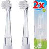 Oryginalna końcówka szczoteczki BRUSH-BABY BabySonic 0 - 18 miesięcy (2 szt.) (Od 0-18 miesięcy)