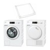 Pralka MIELE WCA030 WCS Active 7kg 1400 obr + Suszarka MIELE TCA230WP Active + Łącznik MIELE WTV 502