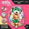 Puzzle TREFL Wood Craft Junior Rodzina Treflików Wesołe Trefliki 20206 (50 elementów) Typ Drewniane