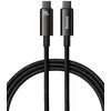 Kabel USB-C - USB-C BASEUS Tungsten Gold 240W 2 m Czarny