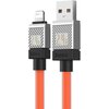 Kabel USB - Lightning BASEUS CoolPlay Series 2.4A 1 m Pomarańczowy Rodzaj Kabel