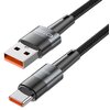 Kabel USB - USB-C TECH-PROTECT UltraBoost 66W/6A 1 m Szary Obsługiwane zasilanie [W] do 66