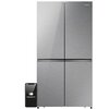 Lodówka HISENSE RQ758N4SGIE1 MD Side by Side No Frost 178.5cm Srebrna Wi-Fi ConnectLife My Fresh Choice Metal Cooling