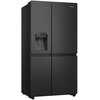 Lodówka HISENSE RS818N4TFE Side by Side No Frost 179cm Czarna Kostkarka Wi-Fi ConnectLife Metal Tech Cooling Wyświetlacz Zewnętrzny
