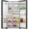 Lodówka HISENSE RS818N4TFE Side by Side No Frost 179cm Czarna Kostkarka Wi-Fi ConnectLife Metal Tech Cooling Roczne zużycie prądu 346 kWh = 397.9 zł