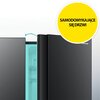 Lodówka HISENSE RS818N4TFE Side by Side No Frost 179cm Czarna Kostkarka Wi-Fi ConnectLife Metal Tech Cooling Szklane wykończenie drzwi Nie