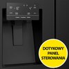 Lodówka HISENSE RS818N4TFE Side by Side No Frost 179cm Czarna Kostkarka Wi-Fi ConnectLife Metal Tech Cooling Funkcje Dystrybutor wody, Sterowanie smartfonem, Szybkie chłodzenie, Szybkie zamrażanie
