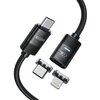Kabel USB-C - Lightning/USB-C TECH-PROTECT UltraBoost PD27W/3A 2m Czarny Typ USB-C - USB-C