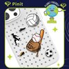 Zestaw przypinek do etui PINIT Sports Pin do Pinit Case (Wzór 1) Kolor Wielokolorowy