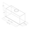 Okap ELICA Fold BL Mat A 52 Czarny 580m3/h 65dB klasa B Włącznik i wyłącznik oświetlenia Szerokość [cm] 71.4