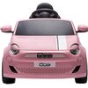 Samochód dla dziecka SUN BABY Fiat 500 Wersja Sport Różowy Hamulec Automatyczny