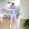 Hula hop ONE FITNESS OHA02 Fioletowy Wypustki Tak