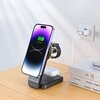 Ładowarka indukcyjna TECH-PROTECT QI15W-A28 3w1 MagSafe Wireless Czarny Czujniki Zabezpieczenie przed zwarciem