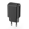 Ładowarka sieciowa SETTY 3A 15W Czarny Kabel w zestawie USB-C