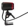 Kamera internetowa SETTY 106705 USB-A / Mini Jack 3.5 mm - 480p Czarno-czerwona Rozdzielczość 640 x 480