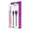 Kabel USB - microUSB SETTY New 1A 1 m Czarny Długość [m] 1