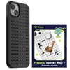 Etui PINIT Dynamic do Apple iPhone 14 Czarny + Pinit Sports Pin (Wzór 1)