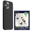 Etui PINIT Dynamic do Apple iPhone 14 Pro Czarny + Pinit Tattoo Pin (Wzór 2)