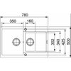 Zlewozmywak półtorakomorowy z ociekaczem FRANKE Maris MRG 651-78 114.0675.987 Cappuccino 50x78 Wykonanie Fragranite
