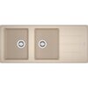 Zlewozmywak dwukomorowy z ociekaczem FRANKE Basic BFG 621-116 114.0676.260 Beżowy 50x116