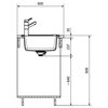 Zlewozmywak dwukomorowy z ociekaczem FRANKE Basic BFG 621-116 114.0676.260 Beżowy 50x116 Typ Wbudowywany