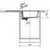 Zlewozmywak jednokomorowy z ociekaczem FRANKE Basis BFG 611-97 114.0676.287 Cappuccino 50x97 Typ Wbudowywany