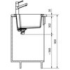 Zlewozmywak jednokomorowy FRANKE Urban UBG 610-50 114.0687.260 Orzechowy 50x56 Głębokość [cm] 50