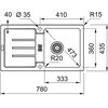 Zlewozmywak FRANKE Strada SAG 614-78 114.0676.324 Cappuccino Typ Wbudowywany