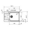 Zlewozmywak FRANKE Urban UBG 611-78 XL 114.0687.279 Cappuccino Wykonanie Fragranite
