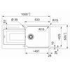 Zlewozmywak FRANKE Urban UBG 611-100 XL GSC 114.0687.294 Czarny mat Wykonanie Fragranite