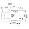 Zlewozmywak jednokomorowy z ociekaczem FRANKE Urban UBG 611-78 GSC 114.0687.271 Cappuccino 50x78 Wykonanie Fragranite