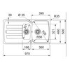 Zlewozmywak FRANKE Antea AZG 651-97 114.0693.549 Czarny mat Typ Wbudowywany