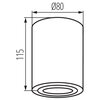 Oprawa sufitowa punktowa KANLUX Bord XS DLP-50-B Czarny Zasilanie Sieciowe