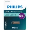 Pendrive PHILIPS Moon 3.1 64GB, USB 3.2 Gen. 2 (USB 3.1), Odczyt 180 Mb/s, Zapis 35 Mb/s Maksymalna prędkość odczytu [Mb/s] 180