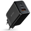 Ładowarka sieciowa TECH-PROTECT C65W PD65W/QC3.0 Czarny Kabel w zestawie Brak