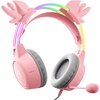 Słuchawki ONIKUMA X15 Pro Buckhorn RGB Różowy Bezprzewodowe Nie