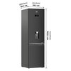 Lodówka BEKO B5RCNA405HDXBR Beyond No Frost Dystrybutor wody 203.5cm Ciemny Inox HarvestFresh, trwała sprężarka inwerterowa ProSmart Liczba termostatów 2