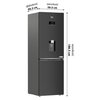 Lodówka BEKO B5RCNA365HDXBR No Frost 186.5cm Ciemna Inox HarvestFresh, dozownik schłodzonej wody SlimTank Funkcje dodatkowe AeroFlow