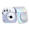 Pokrowiec LOVEINSTANT do Fujifilm Instax Mini 12 Srebrny Błysk Kieszenie zewnętrzne Nie