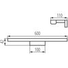 Kinkiet KANLUX Asten IP44 12W-NW-B Czarny Czujnik ruchu Nie