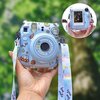 Pokrowiec LOVEINSTANT do Fujifilm Instax Mini 12 Przezroczysty + Naklejki Kieszenie zewnętrzne Tak