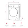 Pralka AMICA WA3C1014ALiSTG 10kg 1400 obr SteamPowerPro OptiTime Kierunek otwierania drzwi W lewo
